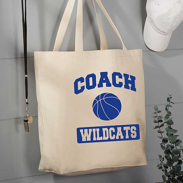 Personalized Canvas Tote Bags For Coaches - 22623