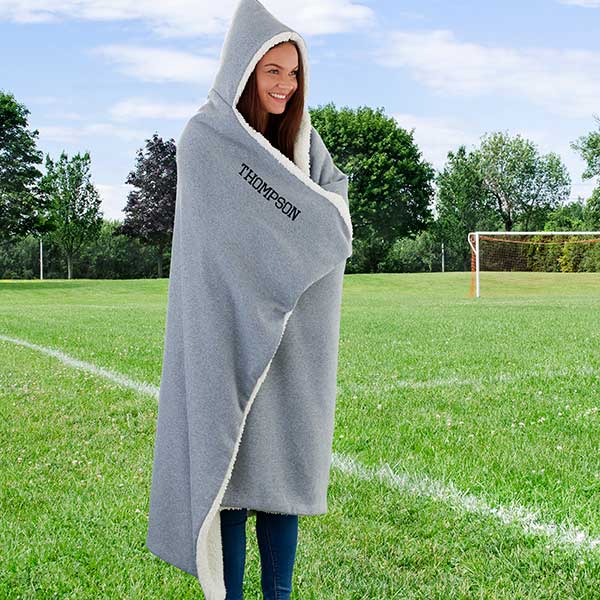 Personalized Hooded Sweatshirt Blanket