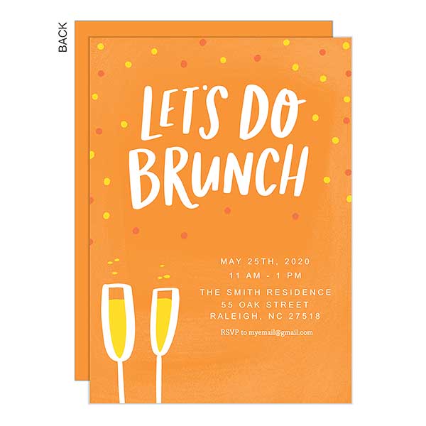 Let S Do Brunch Personalized Brunch Invitations