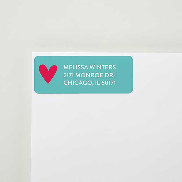 Playful Heart Personalized Address Labels - 22891