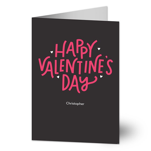 Hand Lettered Personalized Valentine's Day Greeting Cards - 22903