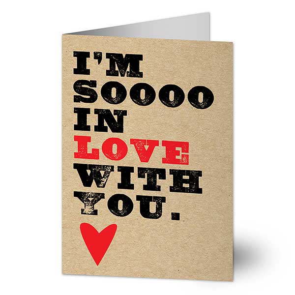 So In Love Personalized Greeting Cards - 22905