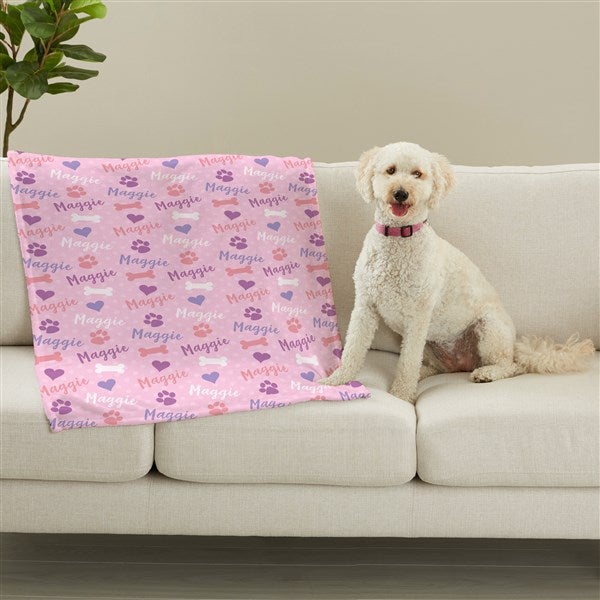 Personalized Dog Blankets -  Playful Puppy - 23070