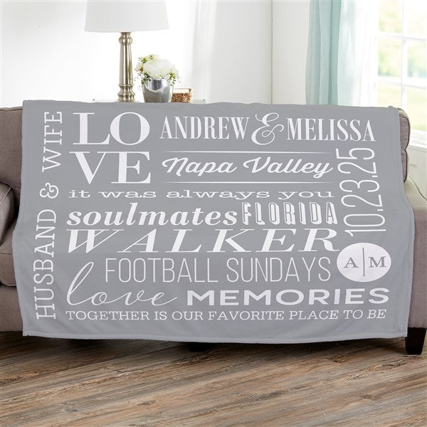 Personalized Couples Blankets - Better Together - 23100