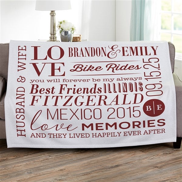 Personalized Couples Blankets - Better Together - 23100