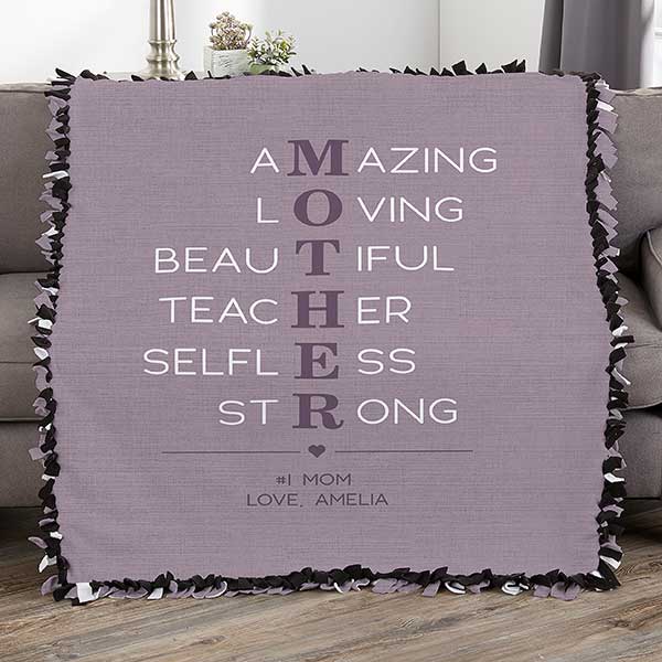 Personalized mother's day online blankets