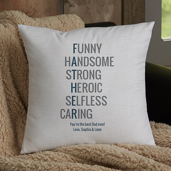 personalised fathers day pillow