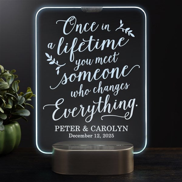 Personalized Wedding LED Light Gifts - Once In A Lifetime - 23356