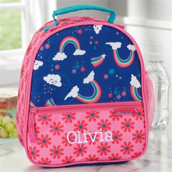 Rainbow Print Personalized Kids Lunch Bag - 23364