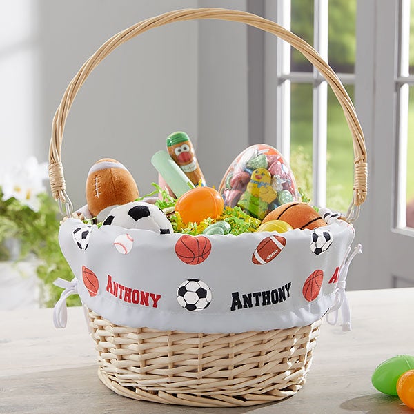 Personalized Sports Easter Basket For Boys - 23374