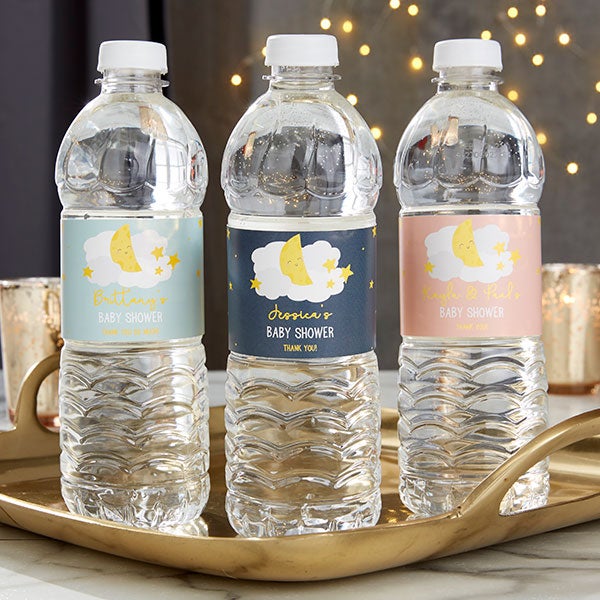 Personalized Water Bottle Labels for Baby Shower - Twinkle, Twinkle - 23428