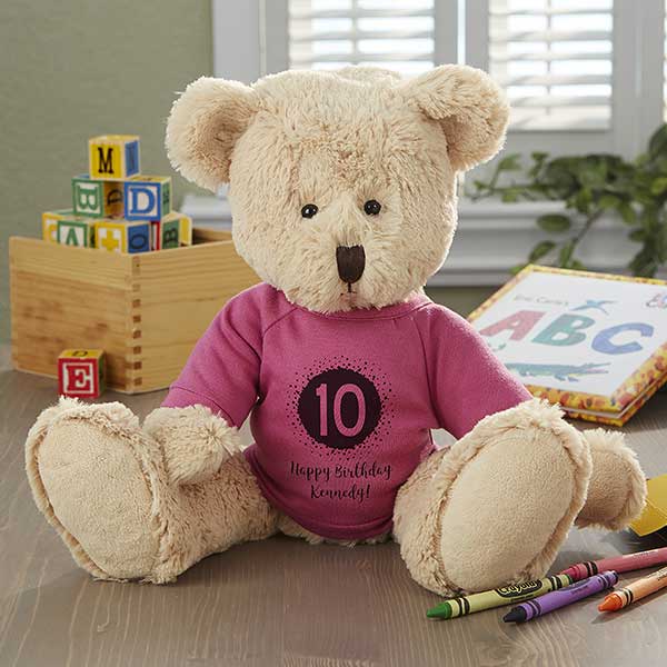 personalised birthday bear