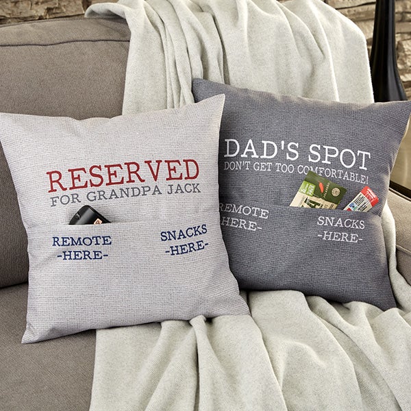 Personalized Pocket Pillow - Gift For Him