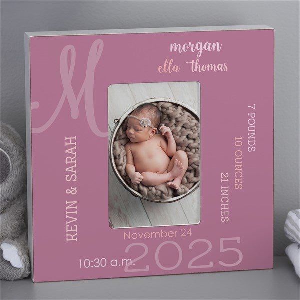 Modern All About Baby Girl Personalized Picture Frames - 23643