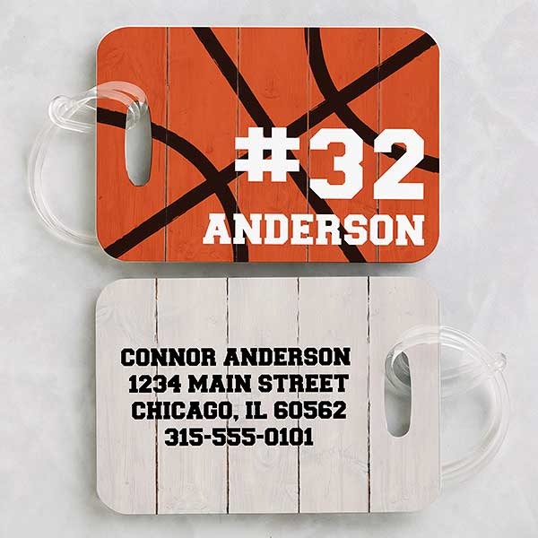 Basketball Luggage Tag