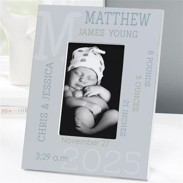 Modern All About Baby Boy Personalized Picture Frames - 23645