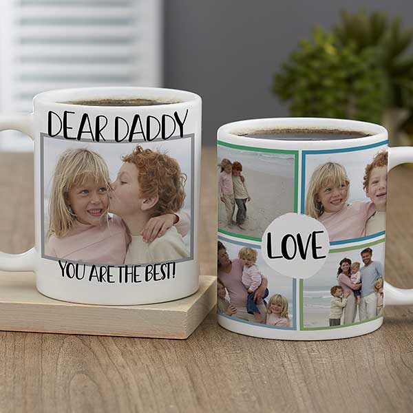 Personalized Dad Coffee Mugs - Love Photo Collage - 23738