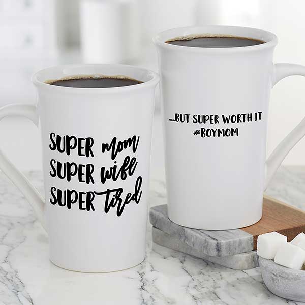 super mom super wife super tired mug