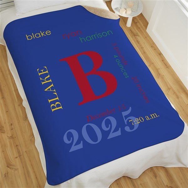 Personalized Baby Blankets - All About Baby Boy - 23857