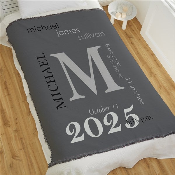 Personalized Baby Blankets - All About Baby Boy - 23857