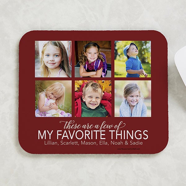 My Favorite Things Personalized Photo Mouse Pad - 24167
