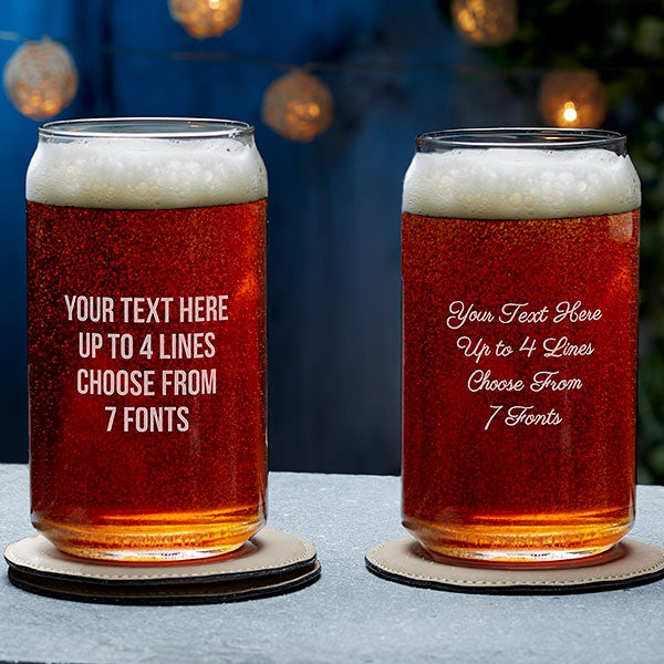 Personalized Beer Glasses - Add Any Text - 24174