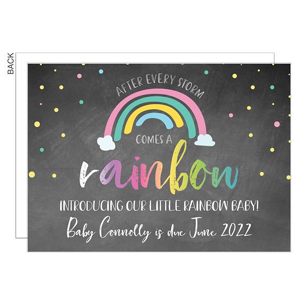 Rainbow Baby Announcement Baby Gifts