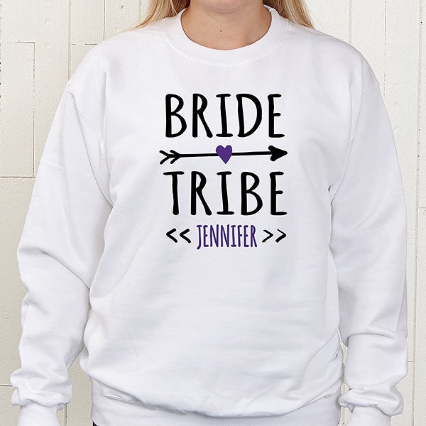 personalized bride sweatshirt