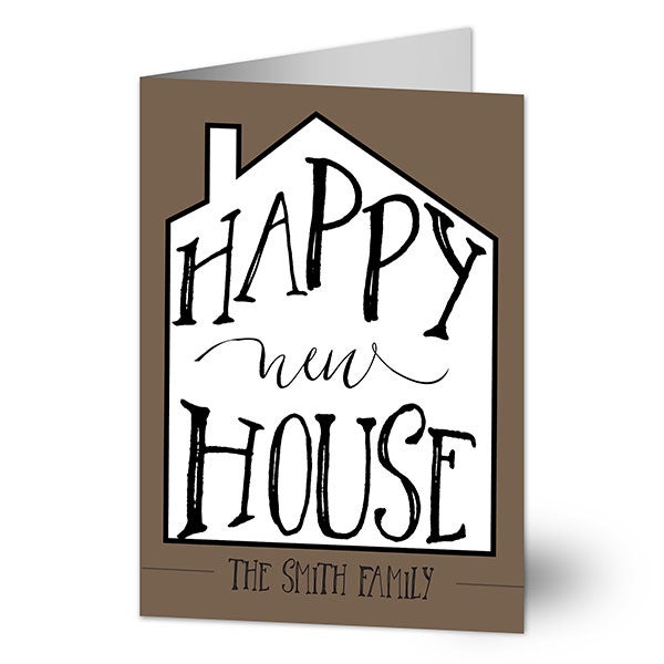 Happy New House Personalized Greeting Card - 24672