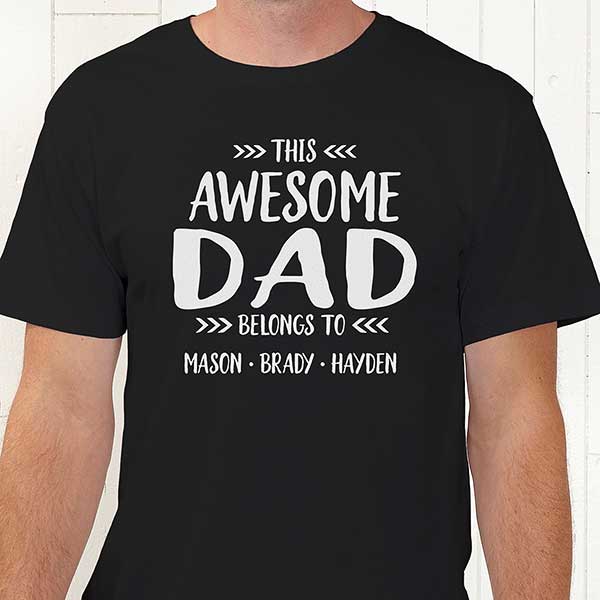 This Awesome Dad Belongs To Personalized Clothes