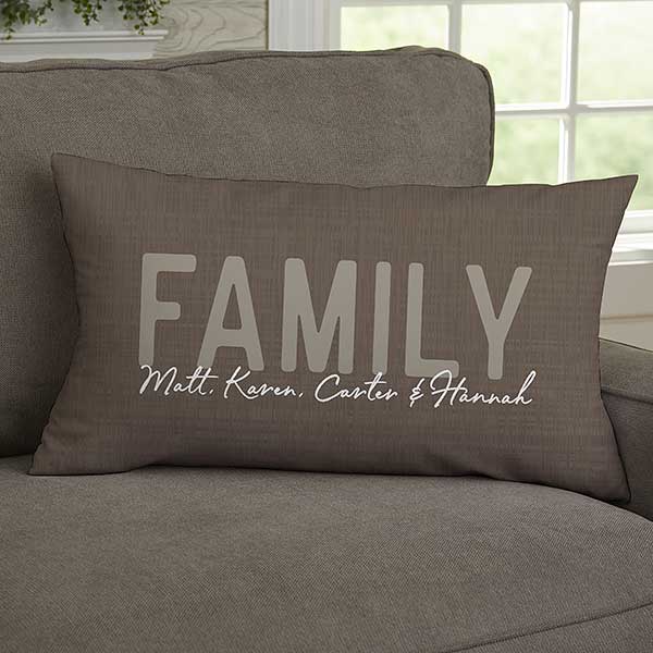 Family Home Personalized Throw Pillows - 24759