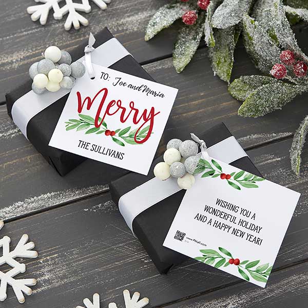 Personalized Holiday Gift Tags, Christmas Gift Tags