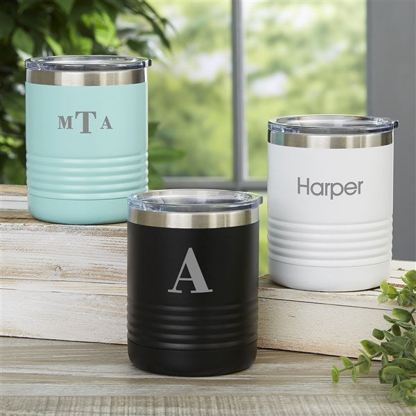 Personalized 10 oz. Vacuum Insulated Stainless Steel Tumbler - Black