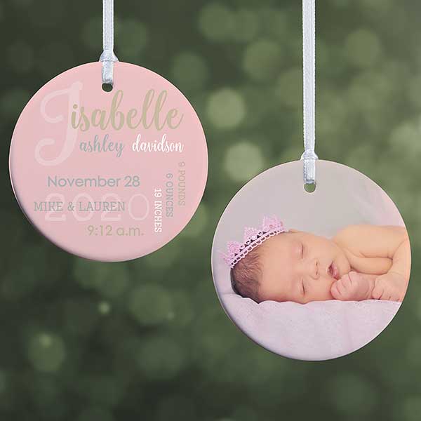 baby girl ornaments