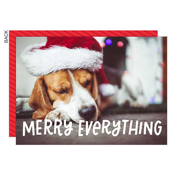 Merry Everything Custom Photo Christmas Cards - 25110