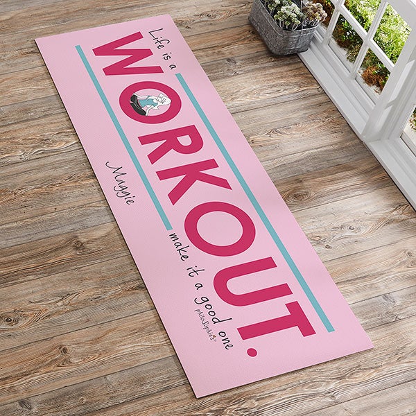 Personalised Yoga Mat - Pink