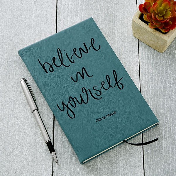 Believe in Yourself Personalized Writing Journal