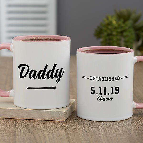 Established Personalized Coffee Mugs for Dad - 25275