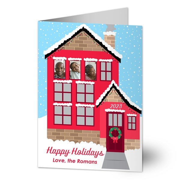 Christmas Home Personalized Holiday Photo Cards - 25294