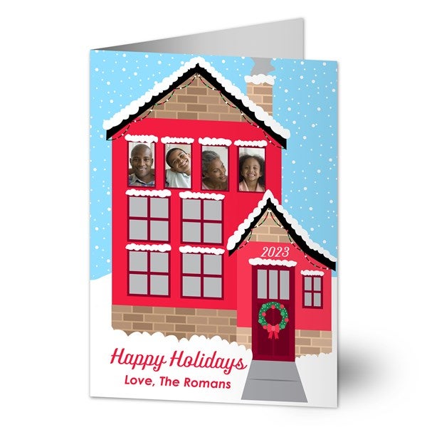 Christmas Home Personalized Holiday Photo Cards - 25294