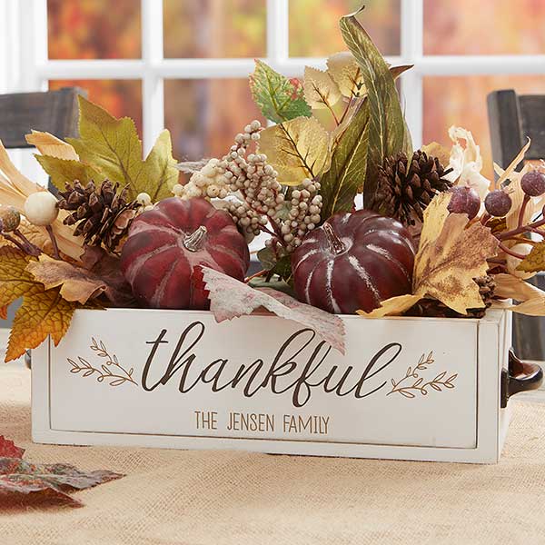 Black and White Grateful Thankful Blessed Tags with Autumn Floral