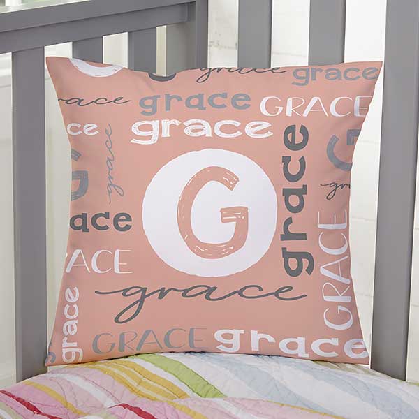 Personalized Pillows With Names, Letter Pillow