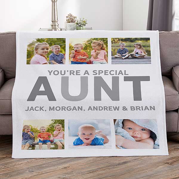 Glad You're Our Mom Personalized 50x60 Fleece Photo Blanket