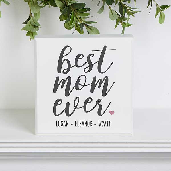 Personalized Shelf Blocks For Mom - 25547