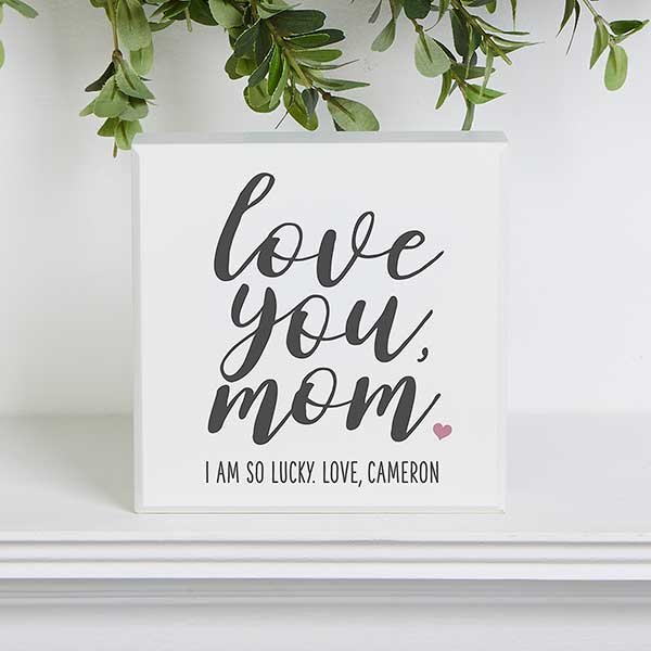 Personalized Shelf Blocks For Mom - 25547