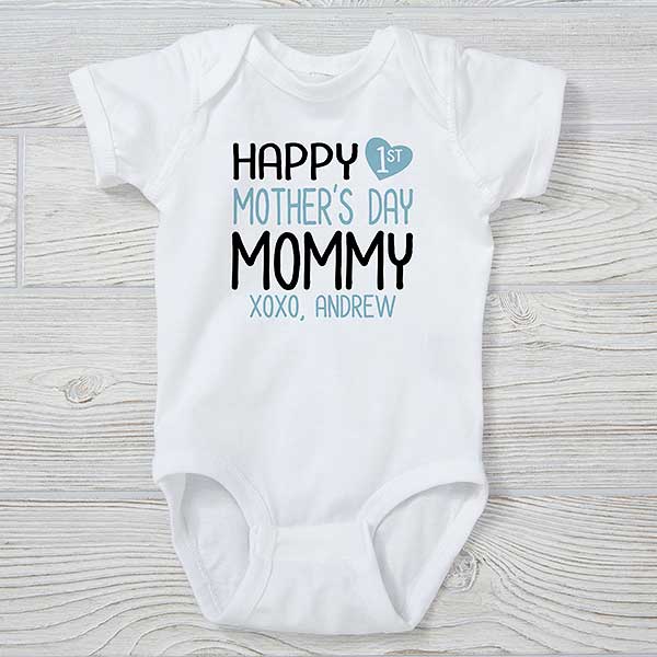 Happy First Mother's Day Personalized Baby Clothes - 25573