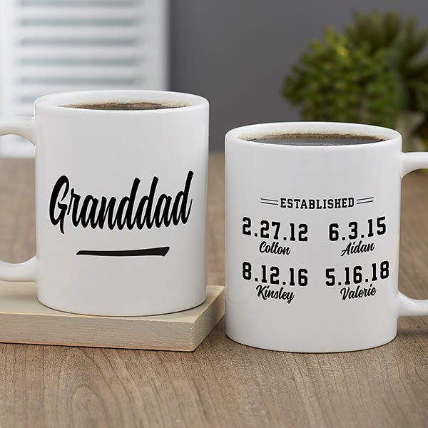 Personalized coffee mug for grandparents