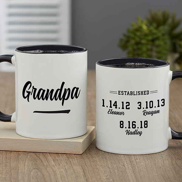 Established Personalized Coffee Mugs For Grandpa - 25612