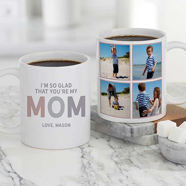 So Glad You're Our Mom Personalized Coffee Mugs - 25614