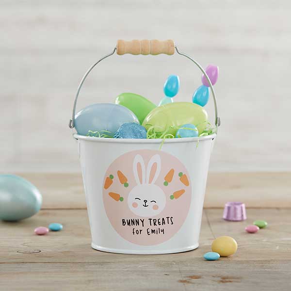 Bunny Treats Personalized Easter Buckets - 25709